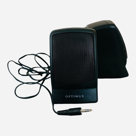 RadioShack Speakers Optimus AMX-4 One Pair Portable Amplified Speaker System - Picture 6 of 7